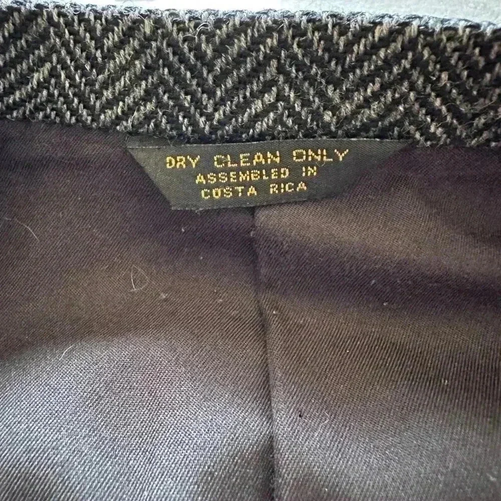 Farah Clothing Co. Men's Wool Tweed 2 Buttons Blazer Jacket Size 44L herringbone